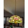Image 1 : Tiffany style stained glass lights lampshade. .