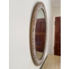Image 2 : Ornate Oval Wall Mirror with Decorated Frame