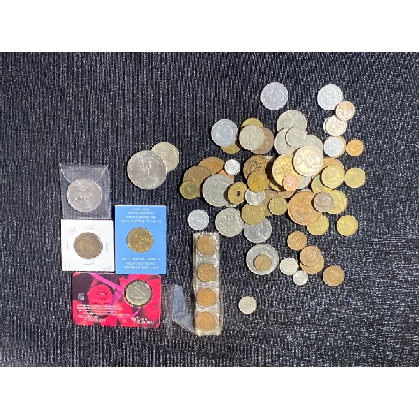Collection of Various World Coins