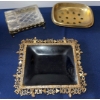 Image 3 : Brass Table Accents - Napkin Rings Salt & Pepper Shakers Candlestick Holder & More
