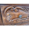 Image 8 : Wooden Dresser 39.5 W, 20 D, 33 T w/ Marble Top and 2 Drawers
