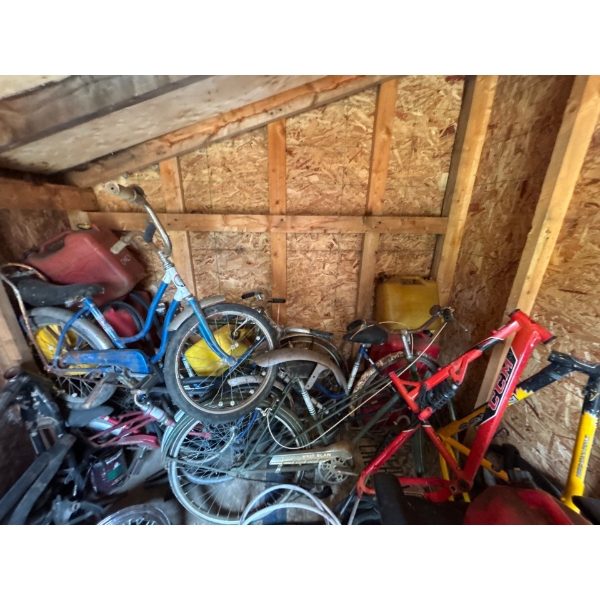 collection of vintage bikes, Sears Schwinn CCM all sold together, must take everything including gas