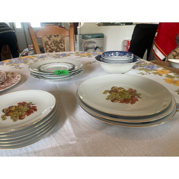 Assorte Plates and Bowls, 