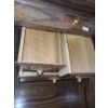 Image 7 : Secretary Style Wooden Desk 32 W, 24 D, 42.5 T and Chair on Casters 23.5 W, 19 D, 34 T 
