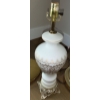 Image 4 : Two Free Standing Brass Lamps w/shades + 1 Small Decorative Lamp w/NO shade  (59"tallest)