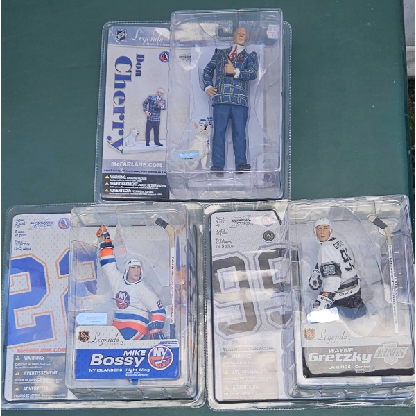 McFarlane NHL Legends Series Action Figures – Gretzky, Cherry, Bossy