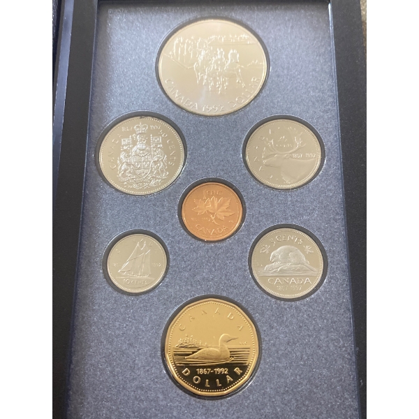 1992 Canada Proof Coin Set by Royal Canadian Mint