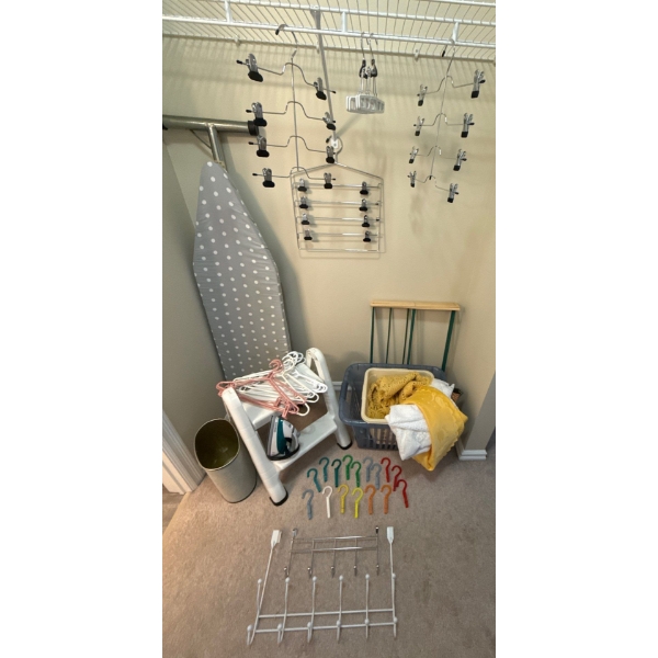 Laundry Essentials - Ironing Board Multi Hang Hangers Step Stool & More