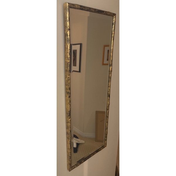 Venetian Style Faux Bamboo Mirror 15x40