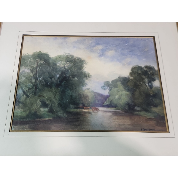 Signed Watercolour by George Chavignaud