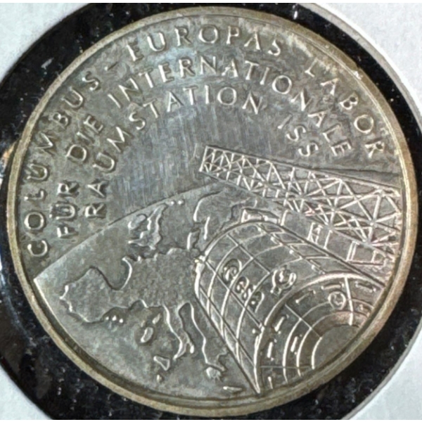  Columbus European Laboratory for the International Space Station (ISS) Coin
