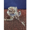Image 2 : Swarovski Crystal Rose with Faceted Petals and Stem