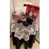 Image 1 : Black & Red Bathroom Decor  Shower Curtain, Rugs, Towels, Scale, Wall Hangings & More