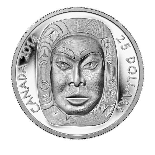 2014 $25 Matriarch Moon Mask - Pure Silver Coin
SKU: 130514
