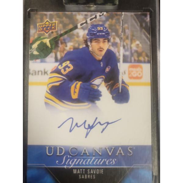 2023-24 Sabres Matt Savoie Signed Card