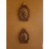 Image 1 : Set of 2 Framed Flower Paintings (7"L, 5"W)