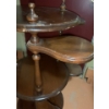 Image 2 : Wooden 3 Shelf Plant Stand with Moveable Arms 37 T, 17 Diameter 