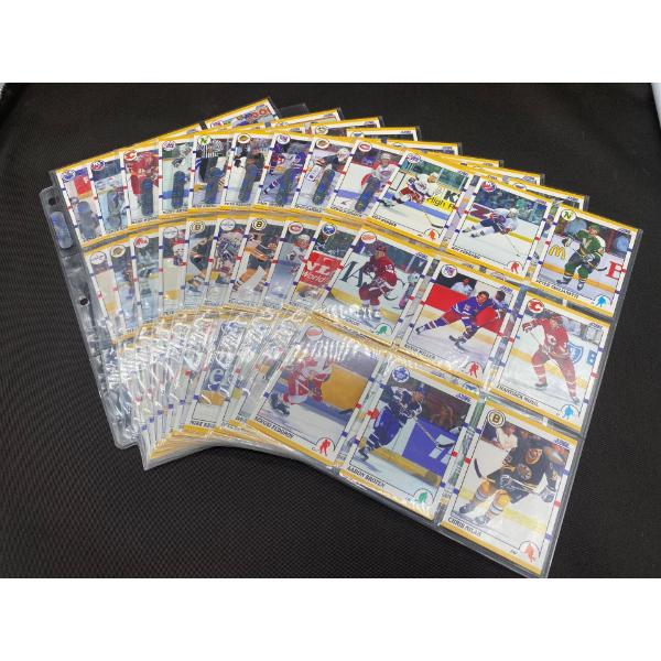 10 Pages of 1990 Score Hocky Cards