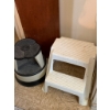 Image 1 : Two Utility Step Stools – Plastic and Metal Construction
