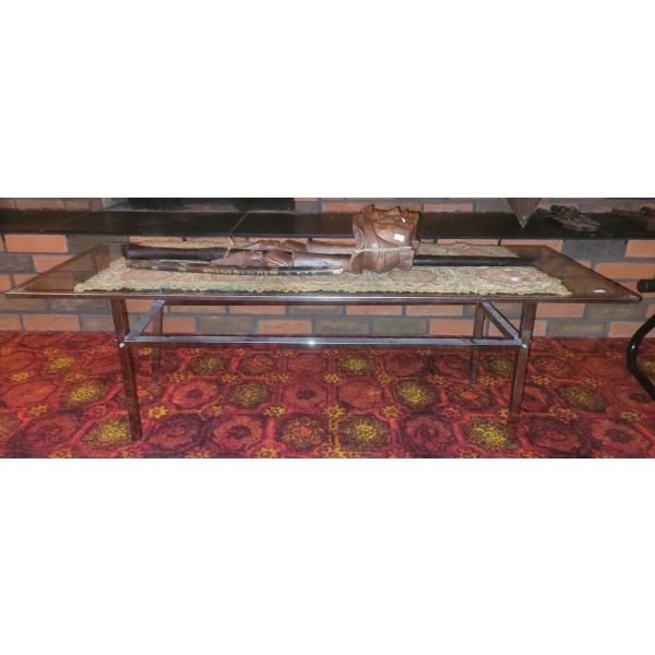 Handmade in Philippines Decoration, Bamboo Flute, Cane, Antique Table Runner, Table (48W, 18D, 15T)
