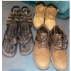 Four Pairs of Men's Footwear  Sketchers, & More   Sandals x2 Boots x2  Size 7-8