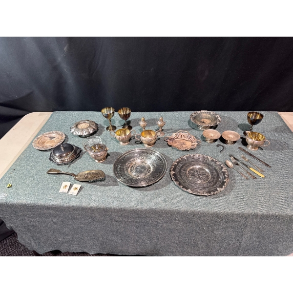 Sliver EP On Lead & Copper Tableware 