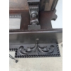 Image 2 : Carved Wood Mantel Shelf with Mirror and Ornate Details