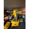 Image 3 : deWalt cordless drill with several DeWalt batteries and chargers


