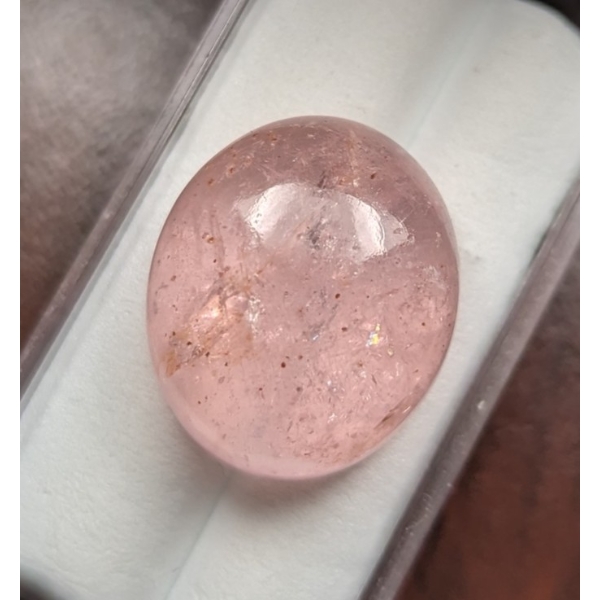 27.14 ct Certified Pink Morganite Gemstone Oval Cut ($11,250 Appraisal)