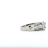 Image 2 : White Gold Diamond Cluster Ring- Consignor Identified as 10K, No Stamp