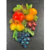 Image 1 : Chalk Fruit, Cluster of Oranges, Apple, Peaches, Plums, Grapes 10H