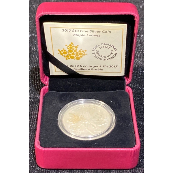 2017 Maple Leaf $10 Fine Silver Coin