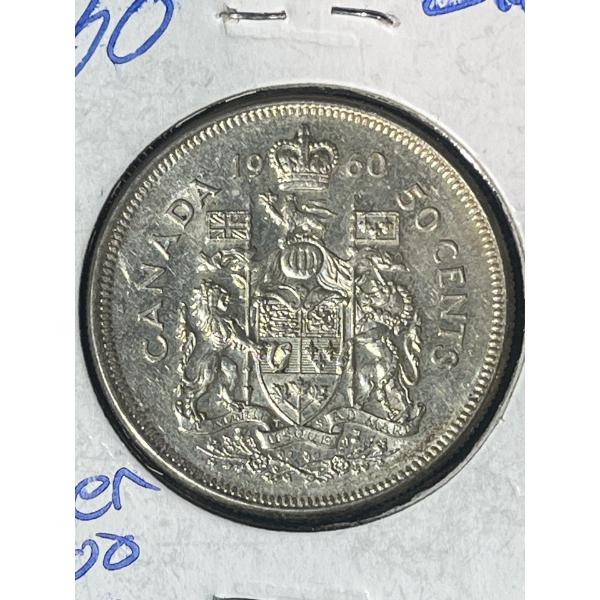1960 Silver 50 Cent Coin
