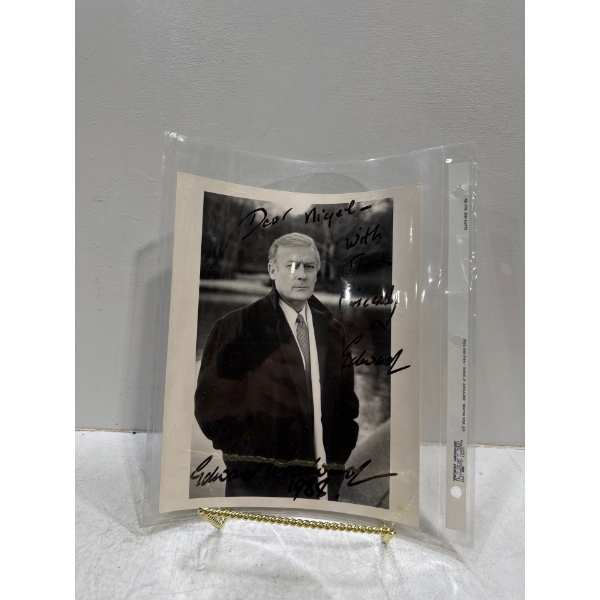 Signed Image of Edward Woodward