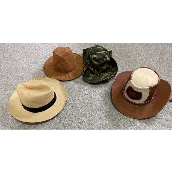 Mens Hat Collection, Incl. Leather & Fur Hat, Crucador Hat Size 62 & More 