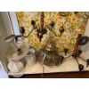 Image 2 : Collection of Chandeliers, Hanging Light Fixtures, and Painted Glass Lamp Shades