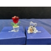 Image 1 : Swarovski Crystal  Bear and Tulip Set