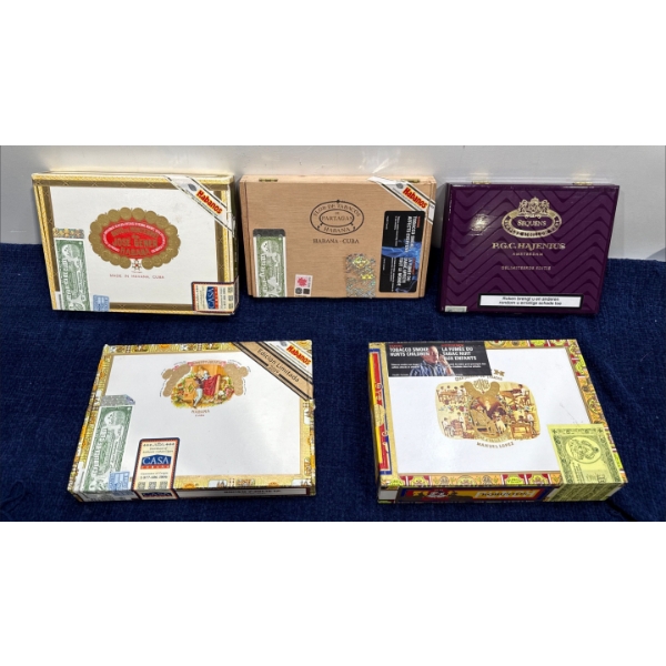 Empty Cuban Cigar Cases
