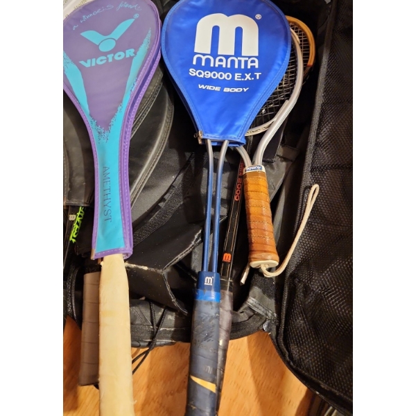 Assorted Racquets: Wilson, Viktor, Ektelon