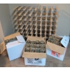 Image 1 : Vino Essentials - Wine Rack w/ Boxes & Boxes Of New Wine Bottles  
