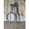Image 1 : 2 Antique Ice Box Tongs L 26" & Animal Trap 