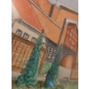 Image 5 : Framed Good Shepard Church Watercolor By: M.E. Reid - 19x25