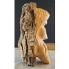 Image 14 : "Little Cowboy" and "Prairie Girl" by Vel Miller, Carved Wooden Head Sculpture and Wooden Level