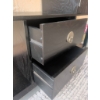 Image 7 : Black Wooden Storage Unit With Shelves, Cabinets, and Drawers