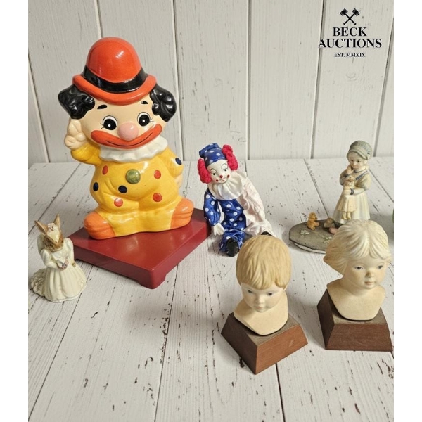 Collection Of Vintage Ceramic And Chalkware Collectibles, Primarily Coin Banks,