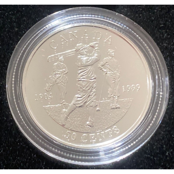 1999 Canada 50-Cent Sterling Silver Coin  92.5% Silver 9.3 Grams
