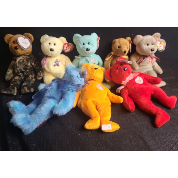 Beanie Babies- Assorted Including: Hero, Mum, Secret, 1999 Signature Bear and More!