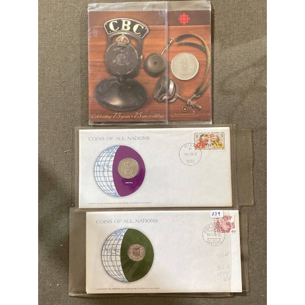 Collectible Coins Featuring Franklin Mint and CBC Commemorative Coin