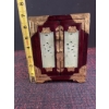 Image 8 : Chinese Wood Jewelry Chest with Jade Inlay and Brass Mounts