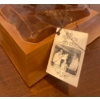 Image 3 : Hand Carved Wooden Fisherman Figurine 7"tall & Vintage Resin Peddler Figurine 6"tall
